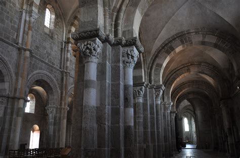 Interior of a romanesque cathedral free image download