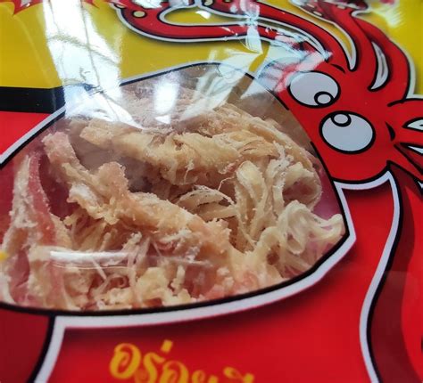 60 Pcs x 7g Dried Shredded Squid Food THAI Snack Appetizer Delicious - Other Food & Beverages