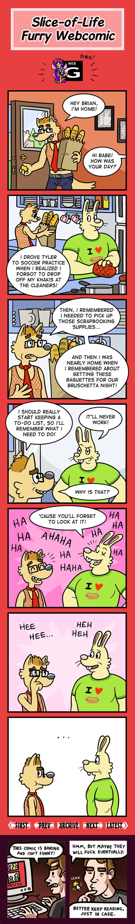 Furry slice of life webcomics in a nutshell : r/furry