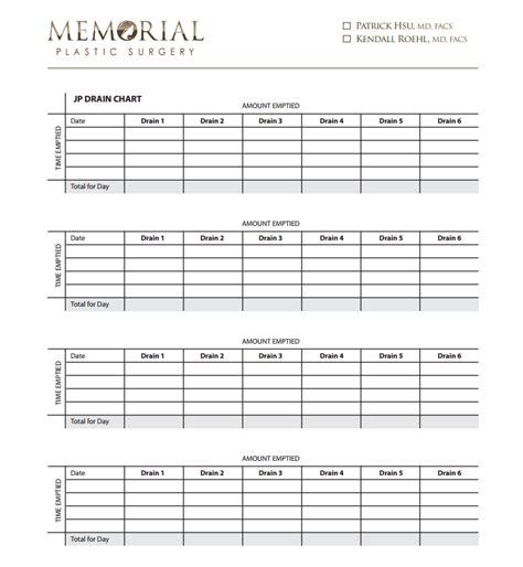 Surgical Drain Record Sheet - Best Drain Photos Primagem.Org