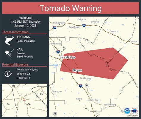 NWS Tornado on Twitter: "Tornado Warning continues for Stockbridge GA ...