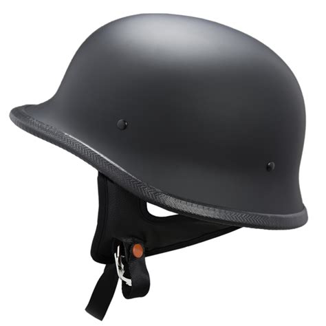 Lunatic German Style Shorty Helmet - DOT Approved - Adult Motorcycle ...