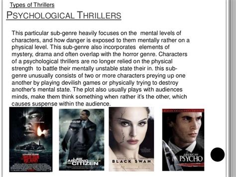 Thriller genre