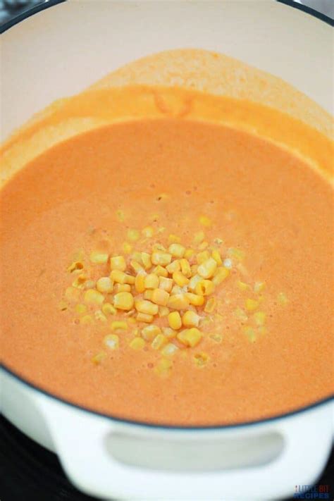 Easy Shrimp and Corn Soup Bisque | Little Bit Recipes