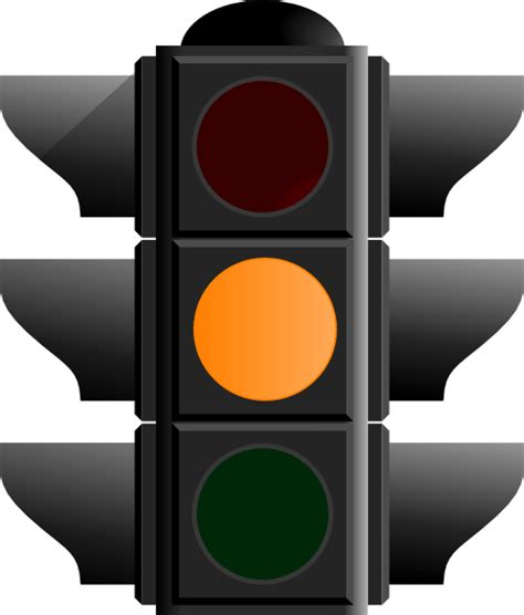 Amber Traffic Light Clip Art at Clker.com - vector clip art online, royalty free & public domain