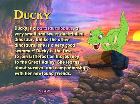 Image - Ducky species on LBT1 DVD.png | Land Before Time Wiki | FANDOM powered by Wikia