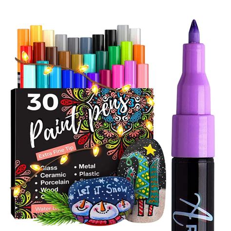 Multi-Surface Oil-Based Markers: Colored & Metallic Paint Pens