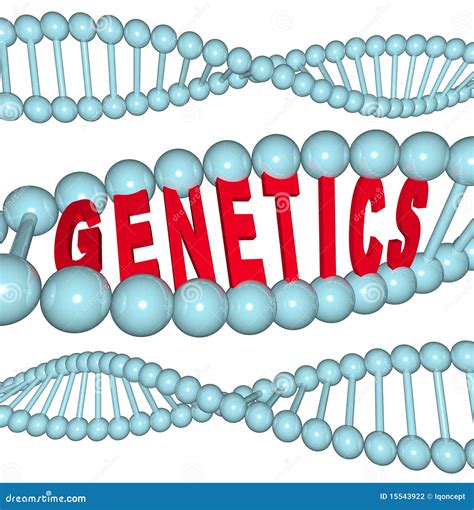 Genetics - Word In DNA Stock Photography - Image: 15543922