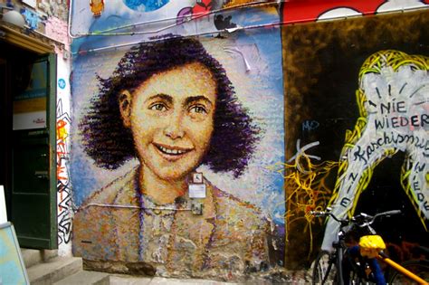Anne Frank street art | Anne Frank portrait by the English a… | Flickr