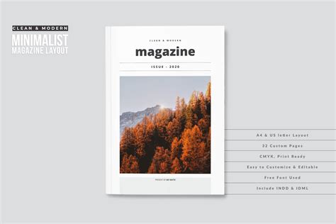 Clean & Modern Minimalist Magazine Layout