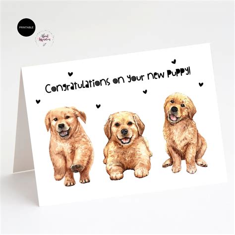 Printable Congratulations on Your New Puppy Instant Download - Etsy