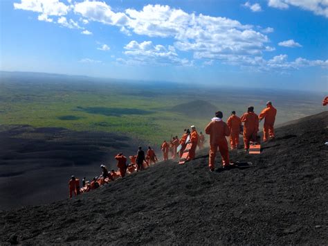 Volcano in Boarding in Leon, Nicaragua (Cerro Negro)