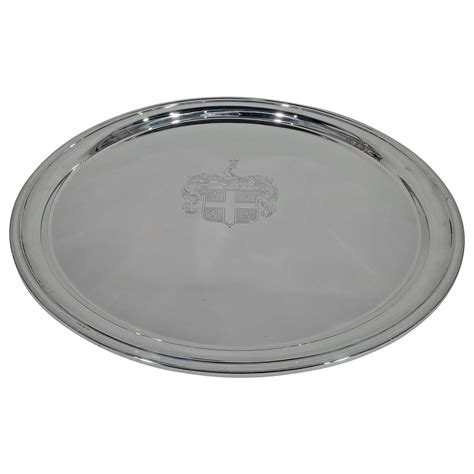 Very Large and Heavy American Sterling Silver Tray with Engraved ...