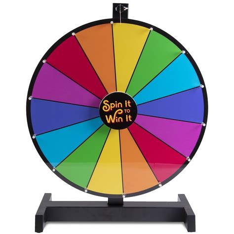 Spin it to Win It, 18" Color Wheel | Customizable Dry Erase Spinning Prize Wheel - Walmart.com