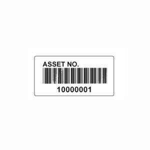 BARCODE ASSET LABEL - Bluecode