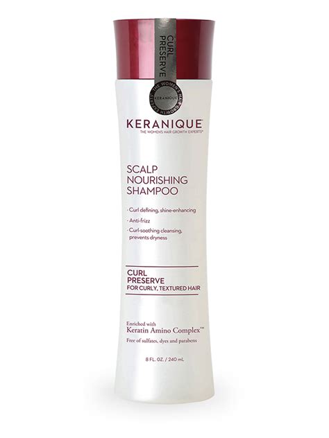 Keranique Curl Preserve | Scalp Nourishing Shampoo for Curly, Textured Hair