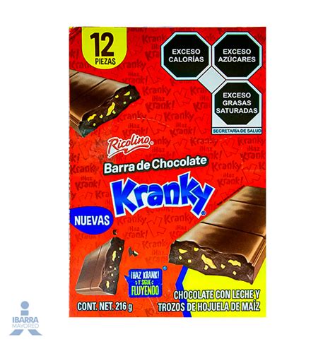 chocolate kranky barra 12 pzas | Ibarra Mayoreo