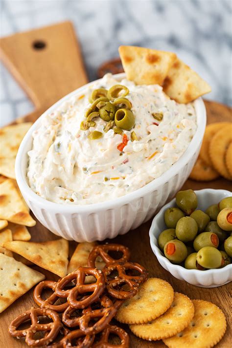 Olive Dip (with Cream Cheese) - Best Appetizers