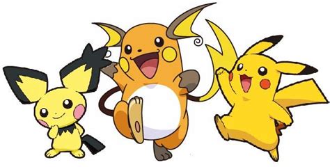 Pichu - Pikachu - Raichu #172 - #025 - #026 evolutions Pichu evolves ...