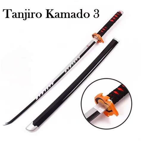 Demon Slayer Tanjiro Kamado Wooden Katana Sword, Hobbies & Toys, Toys & Games on Carousell