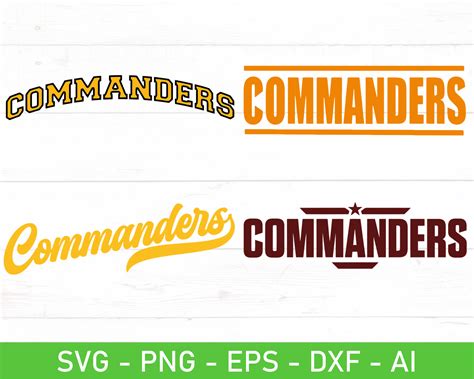 Commanders svg, Commanders png, Commanders Clipart, Commande - Inspire ...