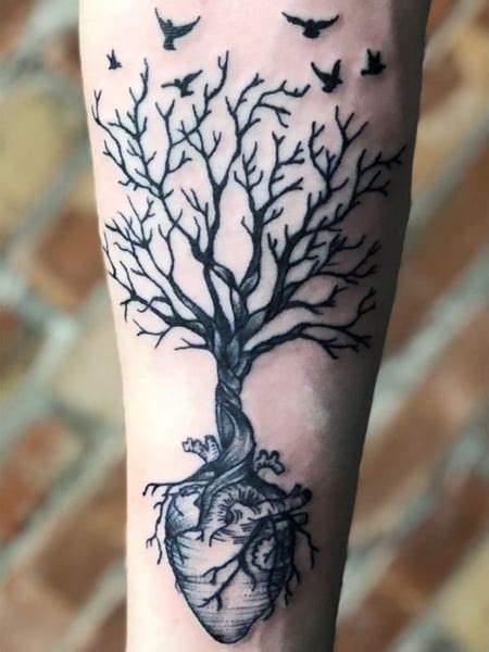 Family Tree Tattoo On Forearm