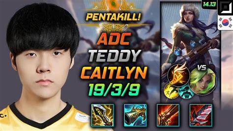 Caitlyn Adc Build Teddy Infinity Edge Fleet Footwork - LOL KR Challenger Patch 14.13 - YouTube