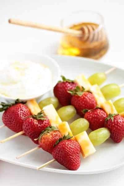 Fruit and Cheese Kabobs | My Baking Addiction