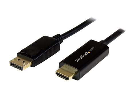 StarTech.com 6ft (2m) DisplayPort to HDMI Cable - 4K DP 1.2 to HDMI Adapter - DP2HDMM2MB