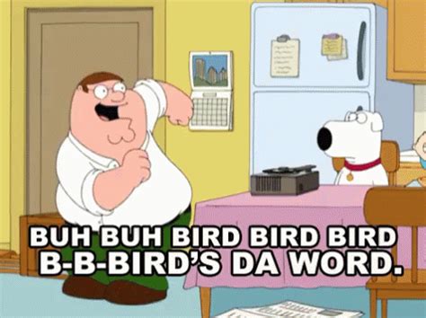 Bird'S The Word GIF - Family Guy Peter Griffin Bird - Discover & Share GIFs