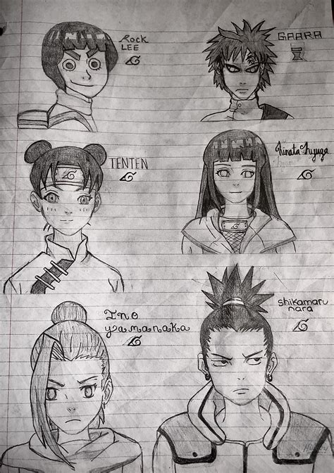 Some Naruto Character Drawings. (just for fun) : r/Naruto