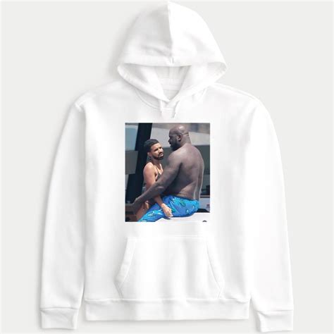 Shaquille O'Neal Mocking Drake Bikini Picture Hoodie