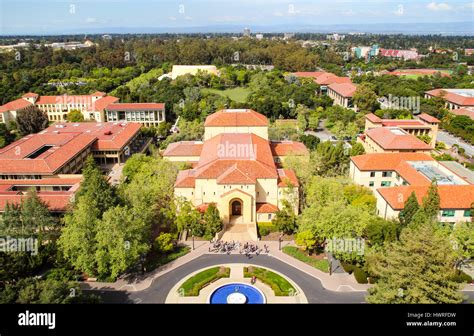 Stanford university campus palo alto aerial hi-res stock photography ...