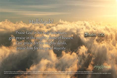 Psalm 150 (Hallelujah Praise God) – HolyWord.com