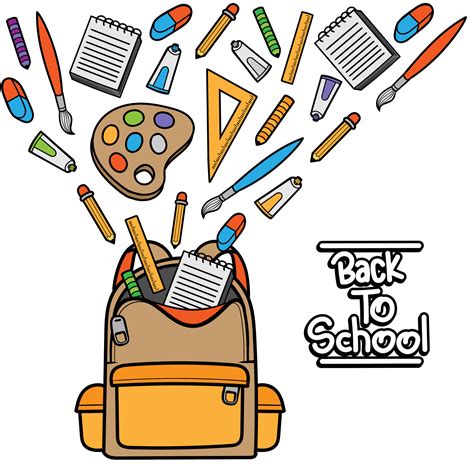 back to school clip art 8693267 Vector Art at Vecteezy