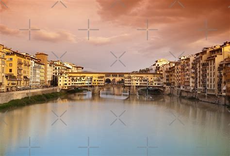 "Ponte Vecchio at sunset, Florence, Italy" by Antonio Gravante | Redbubble