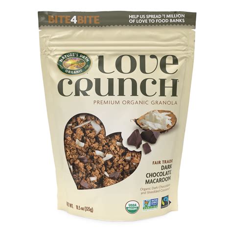 Love Crunch Organic Granola, Dark Chocolate Macaroon, 11.5 oz Bag - Walmart.com - Walmart.com