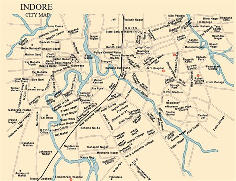 Indore Map and Indore Satellite Image