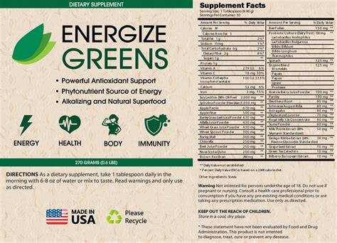 Energize Greens