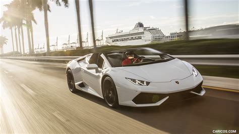 Lamborghini Huracán LP 610-4 Spyder | 2016MY (White in Miami) | Front Three-Quarter