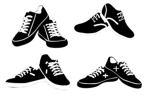 Premium Vector | Shoe silhouette isolated on white background logo icon