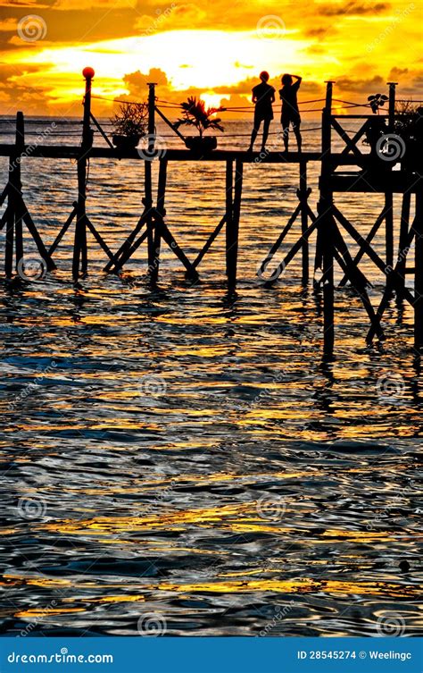 Jetty sunset stock photo. Image of jetty, resort, paradise - 28545274