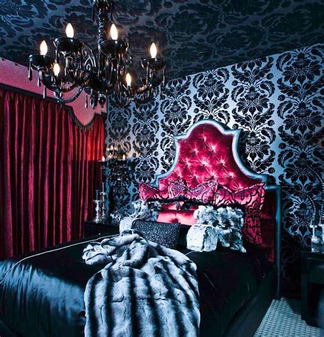 Pin by Stephanie S on The Bedroom | Gothic bedroom, Gothic interior ...