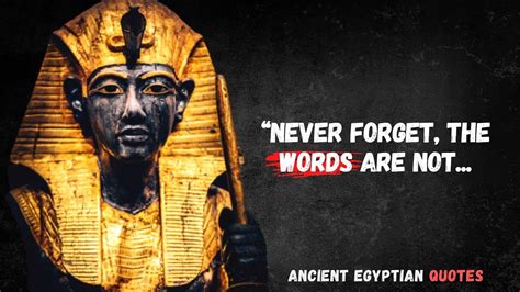 Ancient Egyptian Quotes About Life and Death | Deep Quotes - YouTube