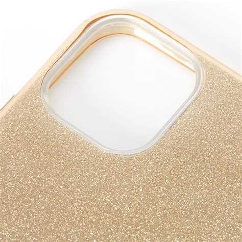 Gold Glitter Protective Phone Case - Fits iPhone 11 Pro Max | Claire's US