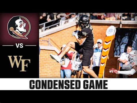 Florida State vs. Wake Forest Condensed Game | 2023 ACC Football - BVM Sports