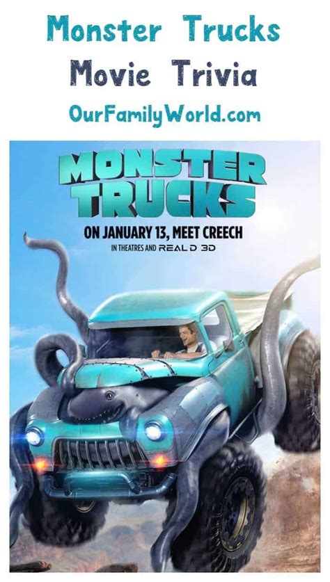 Monster Trucks Movie Trivia & Fun Facts- OurFamilyWorld