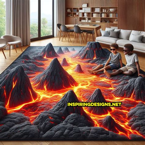 These Giant Lava Rugs Let Your Kids Realistically Play “The Floor Is Lava”! – Inspiring Designs