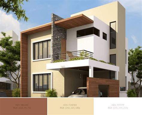 This beautiful House Exterior has 3 colors combination with Redwood ...