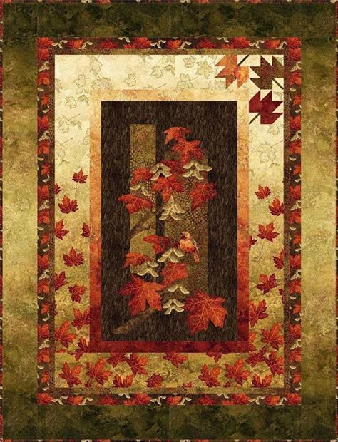 Quilt Pattern. Autumn Splendor, Maplewood, Northcott. the Fabric Addict - Etsy | Panel quilt ...